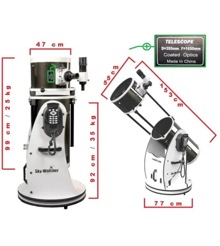 Skywatcher Dobsoni teleskoop N 355/1600 Skyliner FlexTube BD DOB