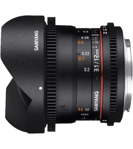 Samyang 12mm T3.1 VDSLR ED AS NCS Fish-Eye Canon M