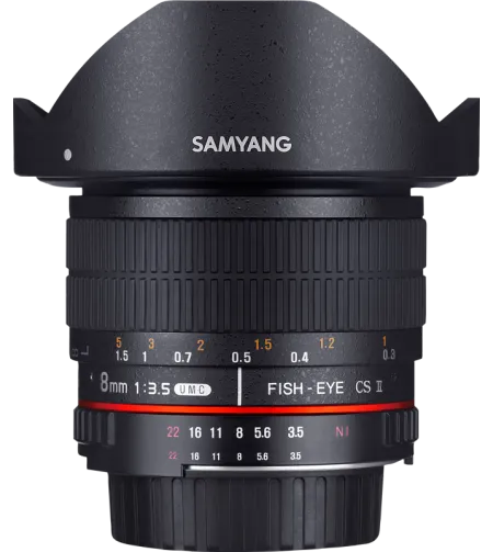 Samyang 8mm f/3.5 UMC Fish-Eye CS II Canon M