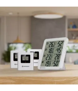 BRESSER Quadro NV termohügromeeter valge