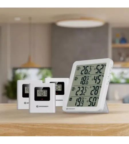 BRESSER Quadro NV termohügromeeter valge