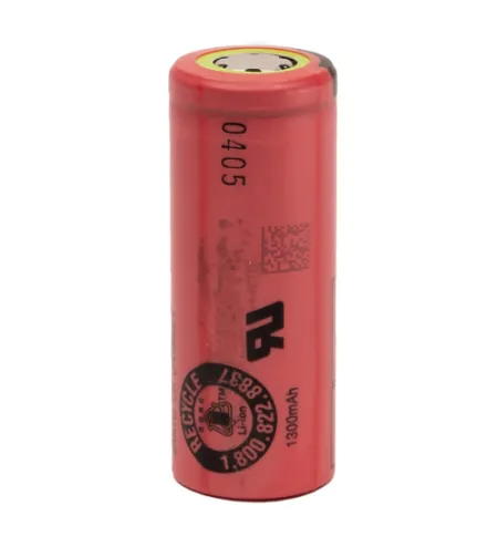 Sanyo UR18500Y 1300mAh 2.6A 3.6V 3.7V Li-ioon laetav aku lameda ülaosaga