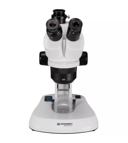 BRESSER Analyth STR Trino 10x - 40x Trinoculary Stereo Microscope with Incident and Transm