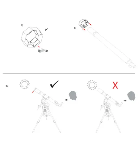 Teleskoobi päikesefilter EXPLORE SCIENTIFIC Sun Catcher for 80-102mm