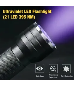 21 LED UV Flashlights