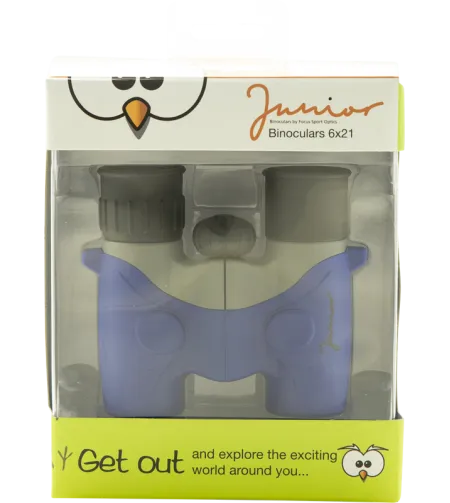 Focus Junior 6x21 Binoculars Blue Grey