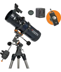 Celestron Astromaster 114EQ-MD teleskoop telefoniadapteri ja kuufiltriga
